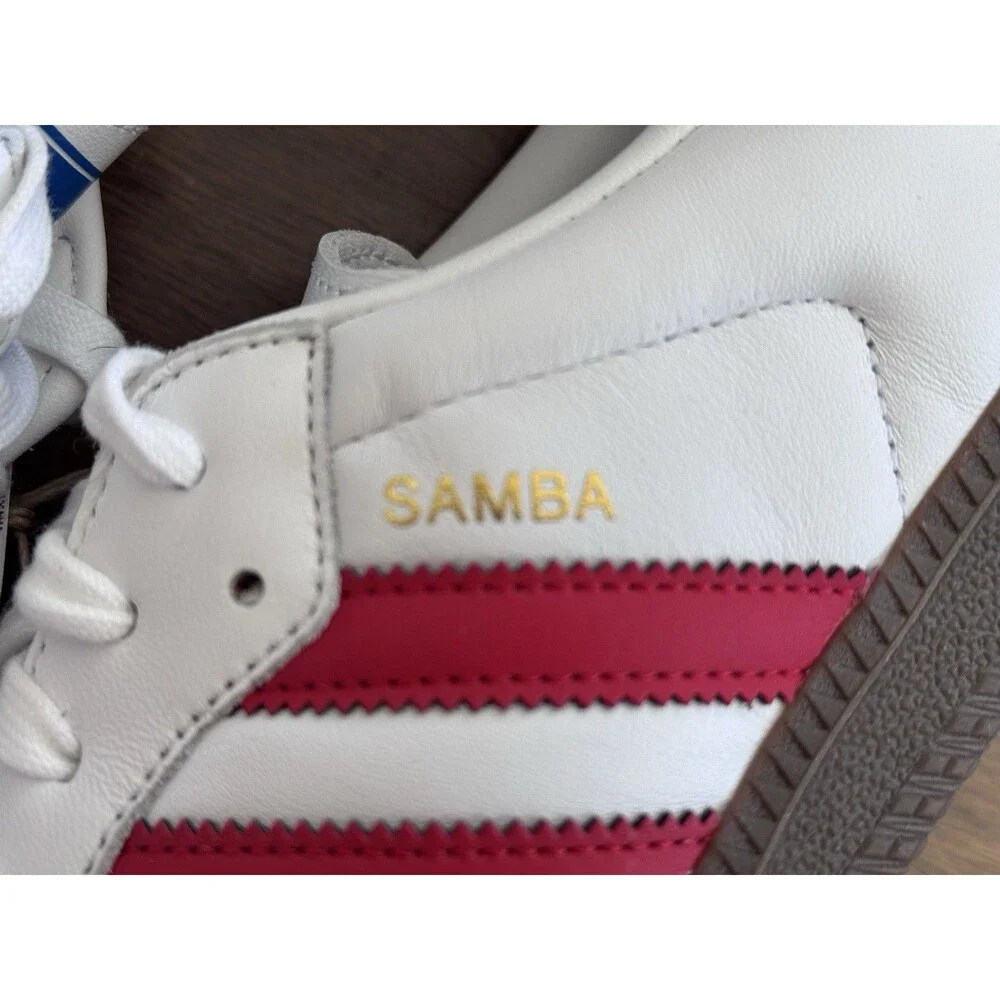 men’s size 13 adidas Samba OG Cloud White Better Scarlet Gum IG1025 NWOB